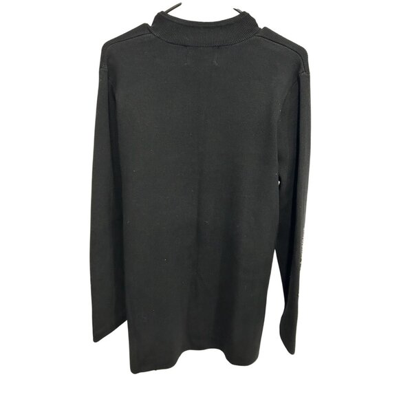 Pamela McCoy Black Embellished Long Sleeve Cardigan Sweater With Rhinestone Deta - Picture 2 of 10